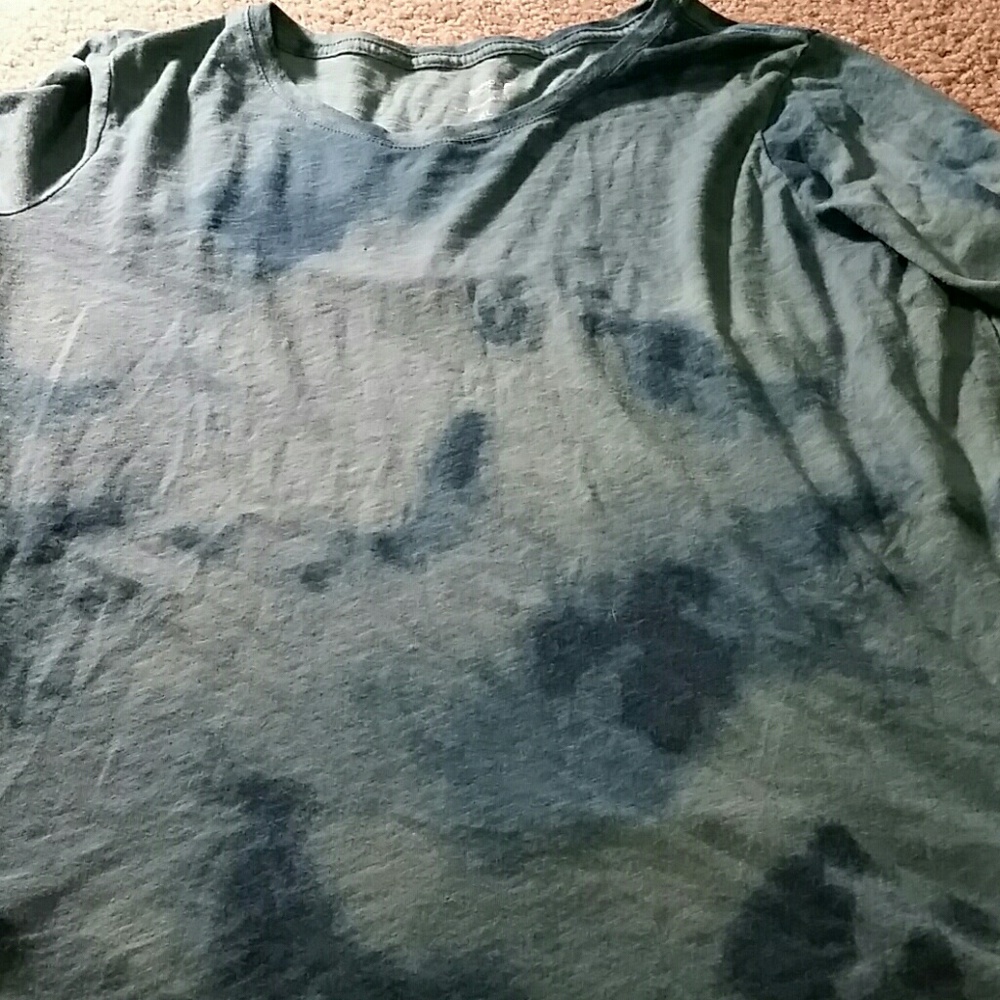 Blue tye die long sleeved t shirt